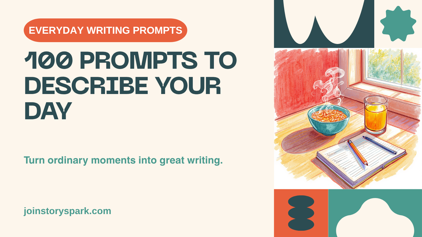 100 Everyday Writing Prompts for Kids (and Why Describing Ordinary Moments Builds the Best Writers)